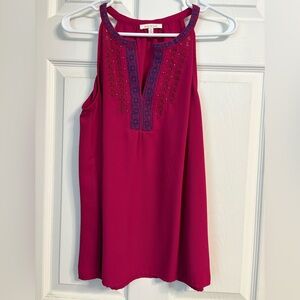 Skies Are Blue Pink Sleeveless Top